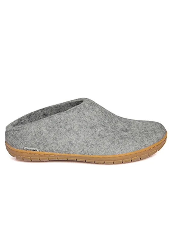 Slippers with water-tight knit -Glerups Unisex Natural Rubber Open Heel Slippers