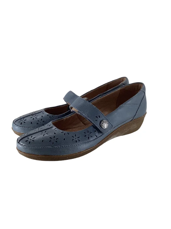 Flats for long summer vibes -Shoes Flats By Clarks In Blue, Size: 9