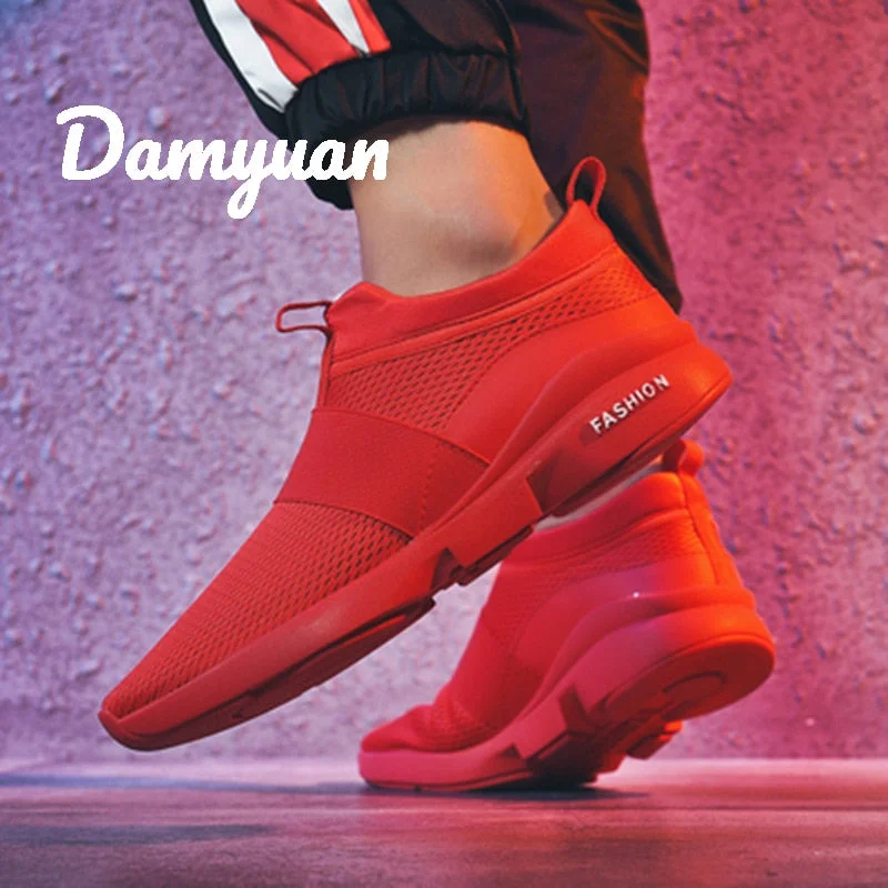 Damyuan 2019 New Fashion Classic Shoes Men Shoes Women Flyweather Comfortable Breathabl Non-leather Casual Lightweight Shoes