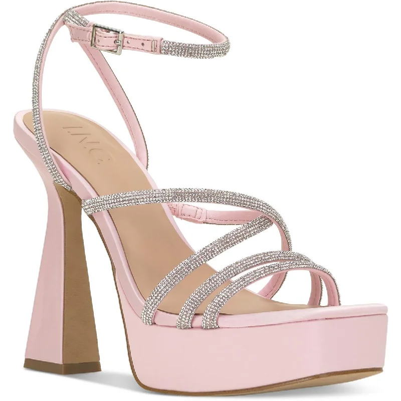 Affordable high heels for family gatherings-INC Womens Ritikaf Embellished Strappy Pumps