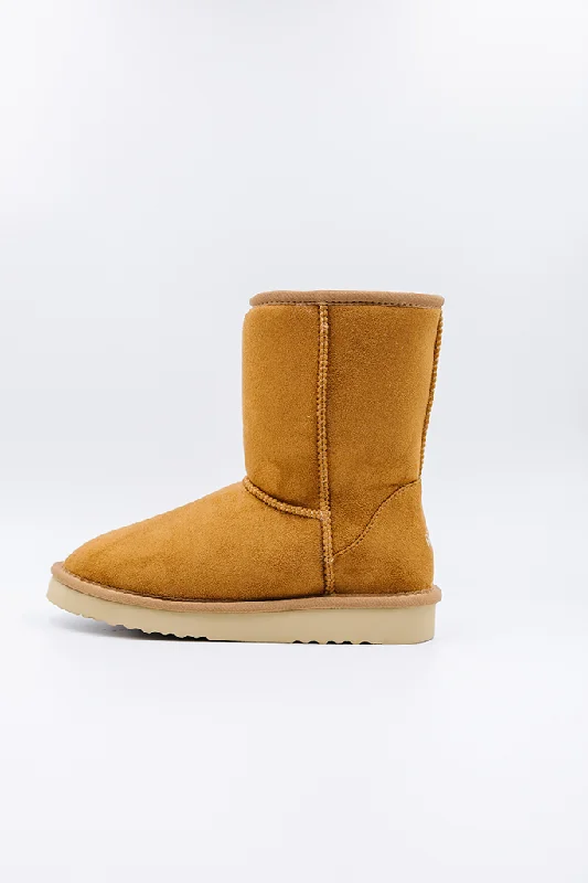 Boots for long snow strolls -PAWJ Short Boot | Chestnut