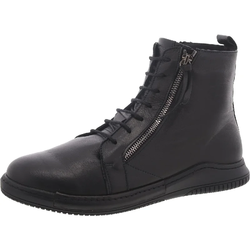 Boots for casual frost walks -Spring Step Womens YAPLE Leather Lace up Combat & Lace-Up Boots