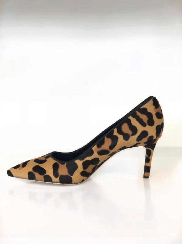 Breathable high heels for airy comfort-Pat Pointed Toe Pump In Leopard Pony