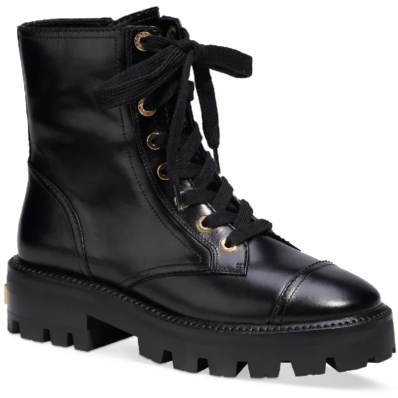 Boots for indoor frost dinners -Kate Spade New York Womens Meritt Lug Lugged Sole Combat & Lace-up Boots