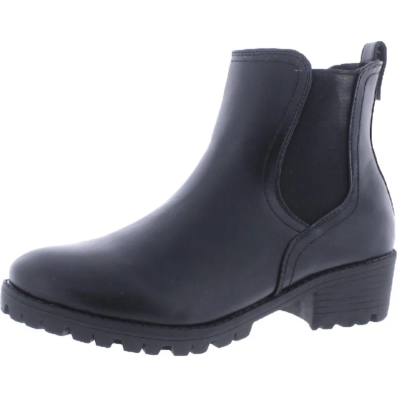 Boots with stretchy side panels -Sugar Womens Faux Leather Platform Chelsea Boots