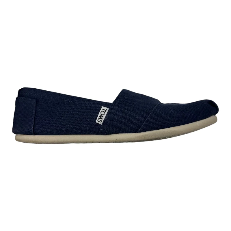 Flats with steady cushioned soles -Shoes Flats By Toms In Blue, Size:8