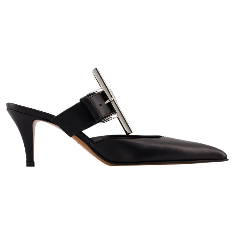 Stylish high heels for urban nights-Francisco Pumps - Alexander McQueen - Leather - Black