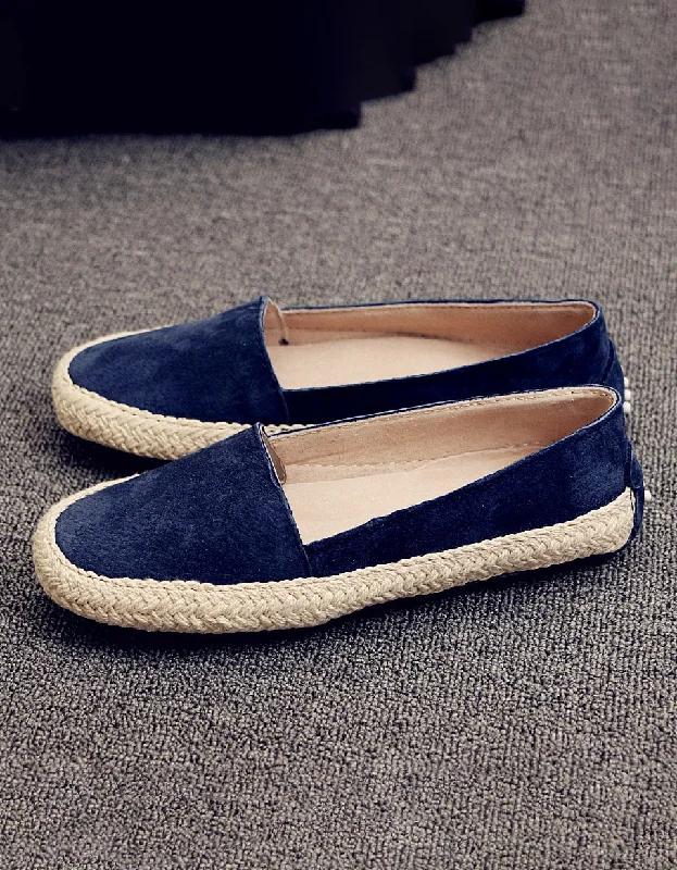 Breathable loafers for warm climates-Simple Handmade Comfortable Flat Loafers