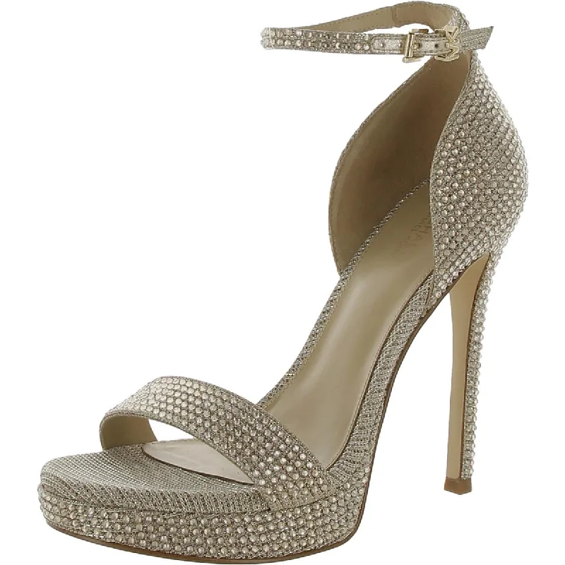 sandals with perfect fit for all-day wear-MICHAEL Michael Kors Womens Embellished Round Toe Ankle Strap