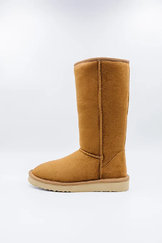 Boots for casual frost dinners -PAWJ Tall Boot | Chestnut