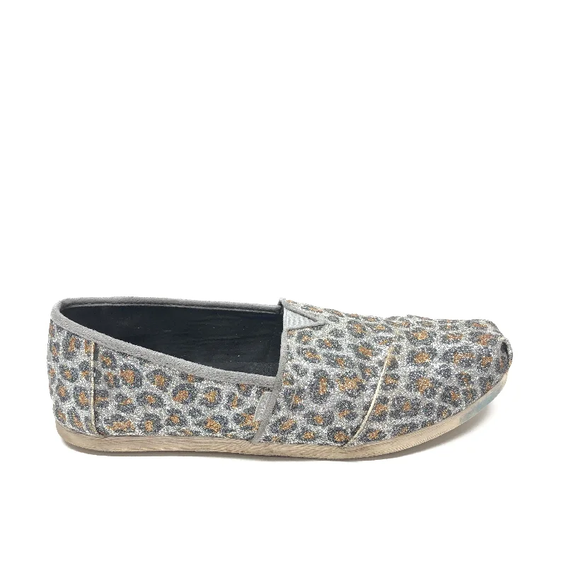 Flats with cushy footbed linings -Shoes Flats By Toms In Leopard Print, Size: 8l