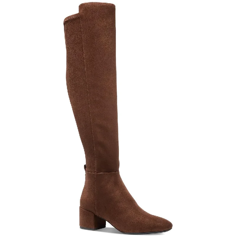 Boots for long frost lunches -MICHAEL Michael Kors Womens Faux Suede Tall Over-The-Knee Boots