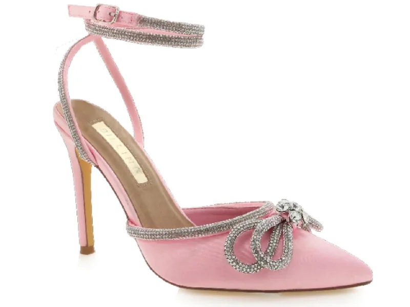 Soft high heels for warm evenings-Billini: Elope in Pink Satin