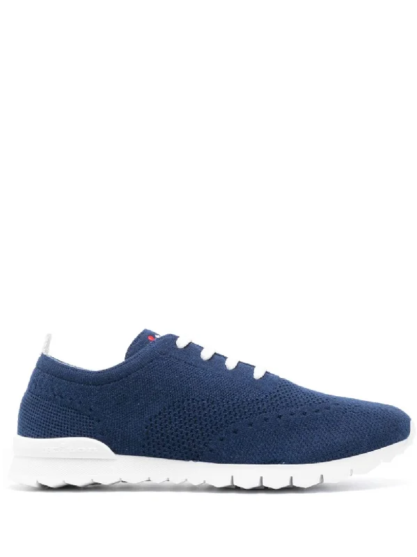 Shoes with bright weaves -KITON Low-Top Knit Sneakers for Men - FW23 Collection