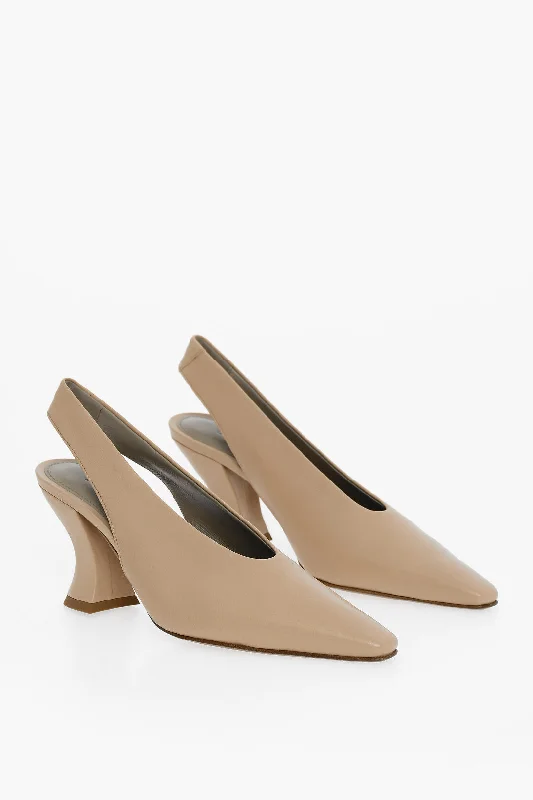 Cheap high heels for casual evenings-Bottega Veneta Lambskin Almond Pumps 8Cm