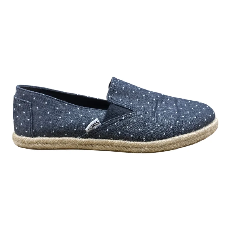 Flats with ethereal light builds -Shoes Flats By Toms In Blue, Size: 9.5