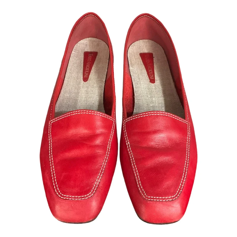 Flats with playful stripe patterns -Shoes Flats By Enzo Angiolini In Red, Size: 10