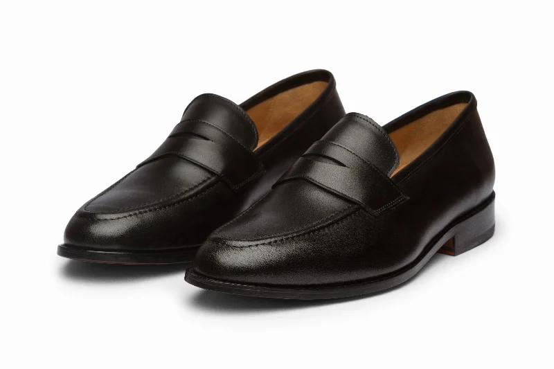 Stylish loafers for urban nights-Penny Loafer - Black