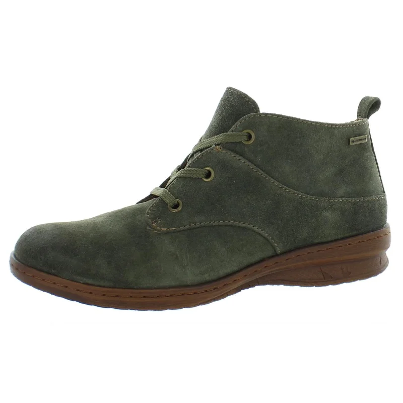 Boots with artsy heel textures -Comfortiva Womens Forli Suede Ankle Chukka Boots