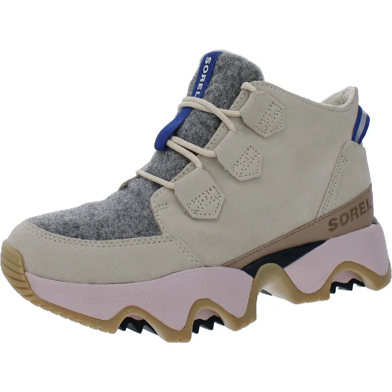 Boots with vibrant frost vibes -Sorel Womens Kinetic Impact Caribou Suede Outdoor Hiking Boots