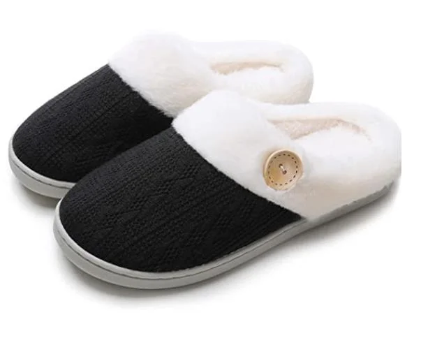 Slippers for chill hush -Tiosebon Unisex Memory Foam Soft Cotton Slippers