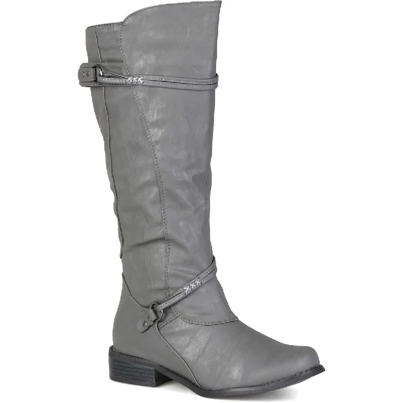 Boots for mellow frost days -Journee Collection Womens Harley Faux Leather Knee-High Boots