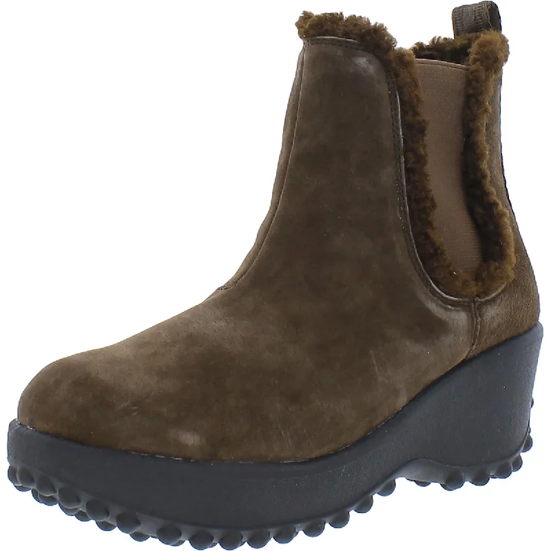 Boots with twinkling stud details -Rocket Dog Womens Frost Suede Platform Chelsea Boots