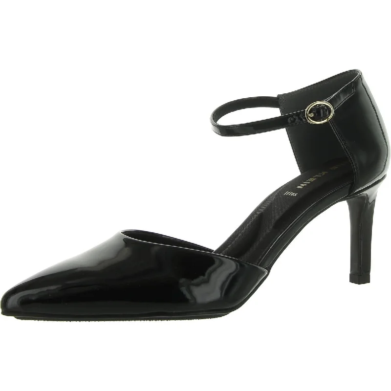 Affordable high heels for budget evenings-ROOK Womens Patent point Ankle Strap