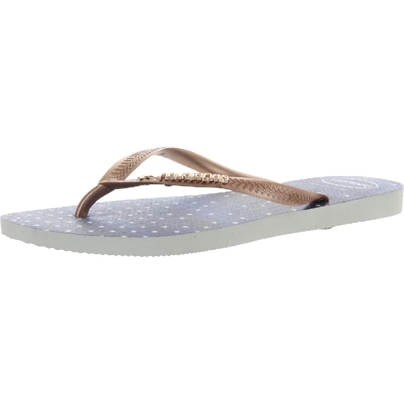 sandals for minimalistic casual look-Havaianas Womens Slim Thong Slides Flat Sandals