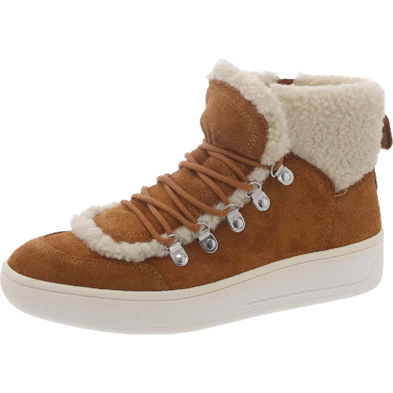 Boots with avant-garde sleekness -Steve Madden Womens Faux Suede Cold Weather Shearling Boots