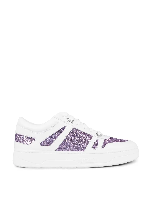 Shoes with knit caps -JIMMY CHOO Glitter Sneaker for Women - FW24 Collection