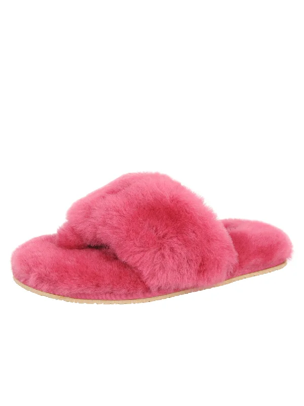 Slippers for home getaways -Vail Shearling Thong Slipper