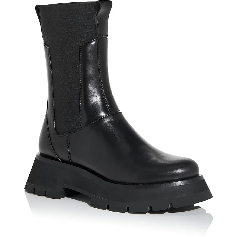 Boots for evening snow strolls -3.1 Phillip Lim Womens Kate Leather Round Toe Mid-Calf Boots