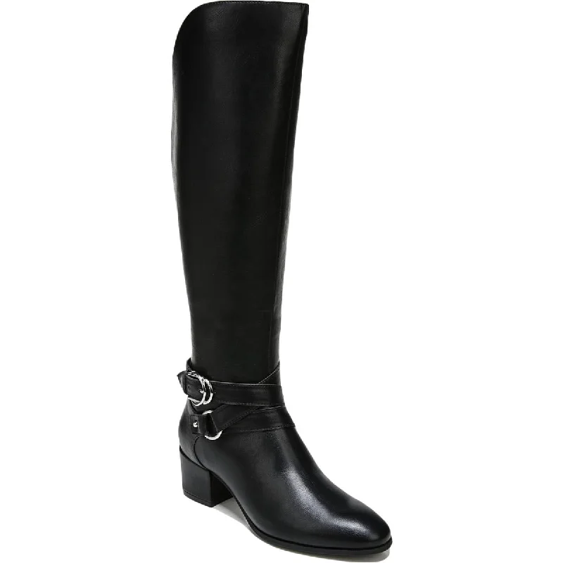 Boots with gradient frost shades -LifeStride Womens Oakley Wide Calf Faux Leather Knee-High Boots