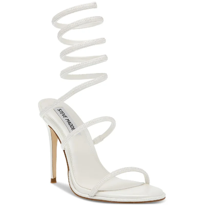 sandals for a relaxed lifestyle-Steve Madden Womens EXOTICA Wrap Stiletto Heels