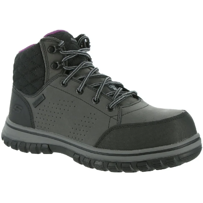 Boots with funky sole motifs -Skechers Womens McColl Leather Work & Safety Boot