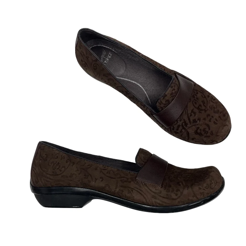 Flats with faint reflective accents -Shoes Flats By Dansko In Brown