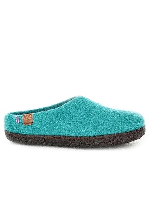 Slippers for cold naps -Wool by Green Unisex Makalu Suede Sole Open Heel Slippers