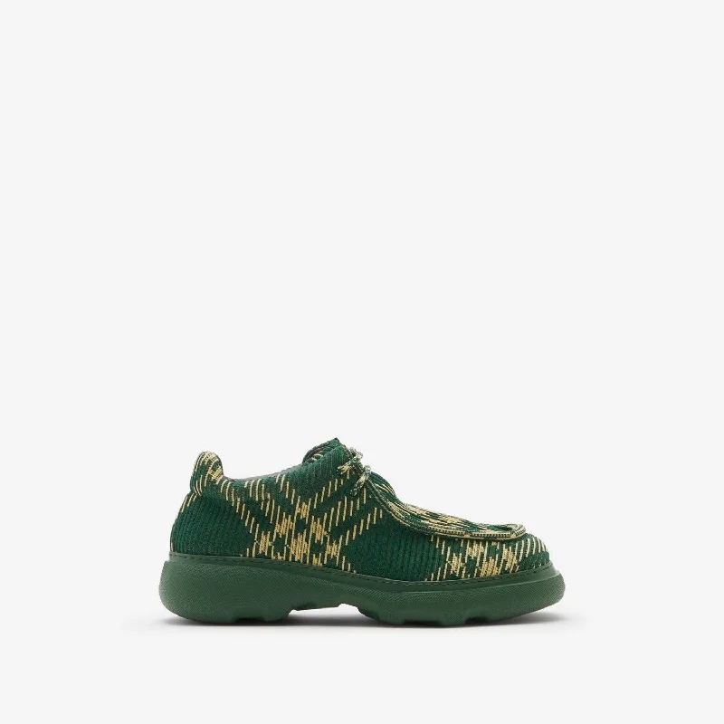 Shoes with tight mesh -BURBERRY Men's Lace-Up Creeper Sneakers