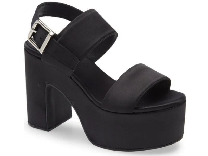 Fashionable high heels for warm nights-Jeffrey Campbell: Moody in Black Satin