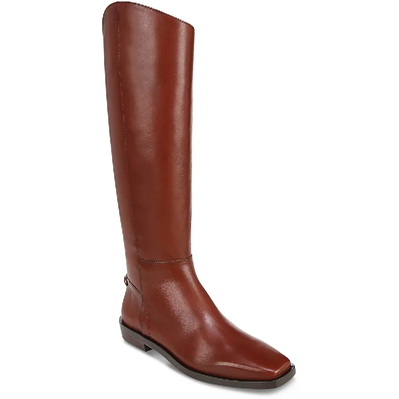 Boots for winding icy trails -Sam Edelman Womens Cesar Leather Tall Knee-High Boots