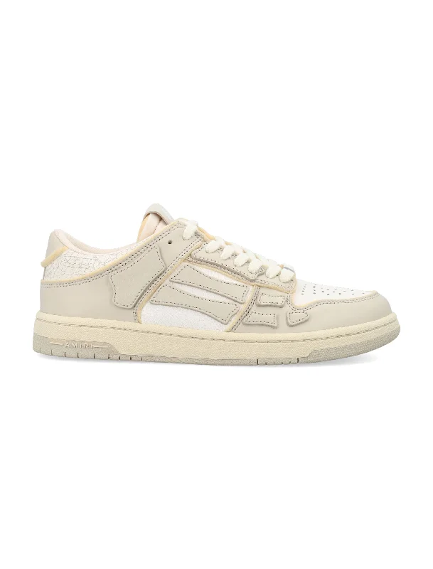 Shoes for mellow runs -AMIRI Collegiate Skel Top Low Sneakers for Men