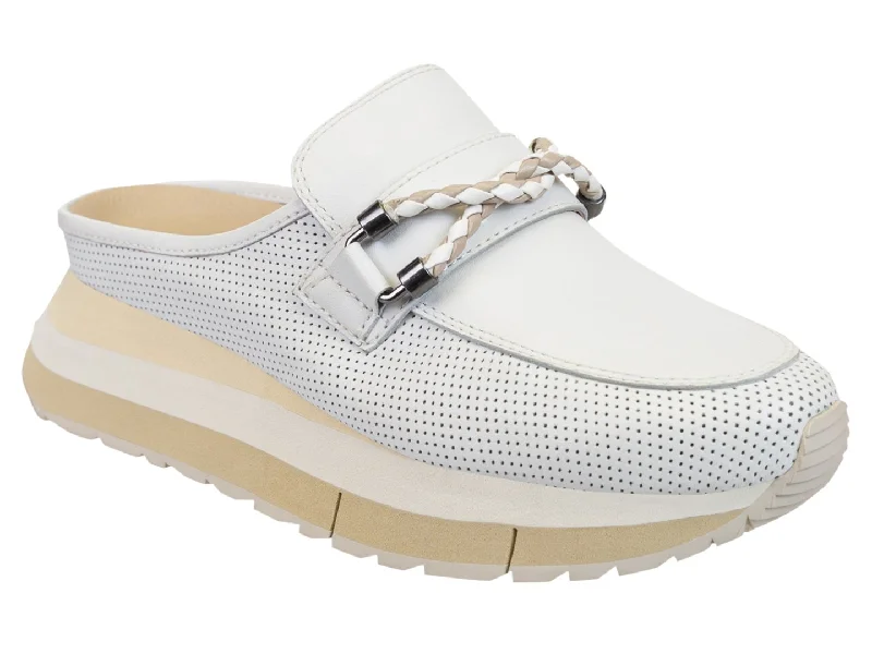 Shoes with cling beds -Naked Feet: POLO in WHITE Platform Sneakers