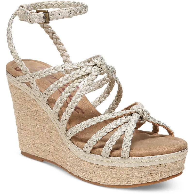 flat sandals for everyday wear-Zodiac Womens SHANA-ESPAD Braided Platform Wedge Heels