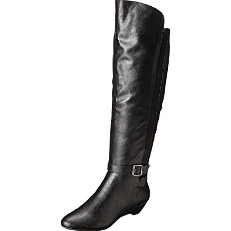 Boots with elegant sole accents -Madden Girl Womens Zilch Faux Leather Belted Motorcycle Boots