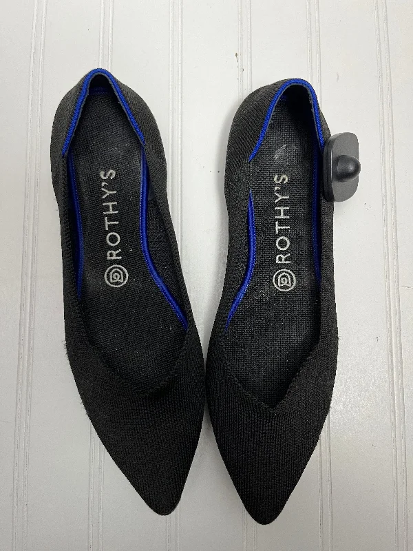 Flats for festive summer evenings -Shoes Flats By Rothys In Black, Size: 9