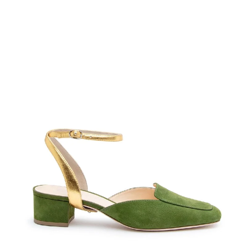 Soft loafers for cozy evenings-Moss Loafer + Gold Marilyn Strap