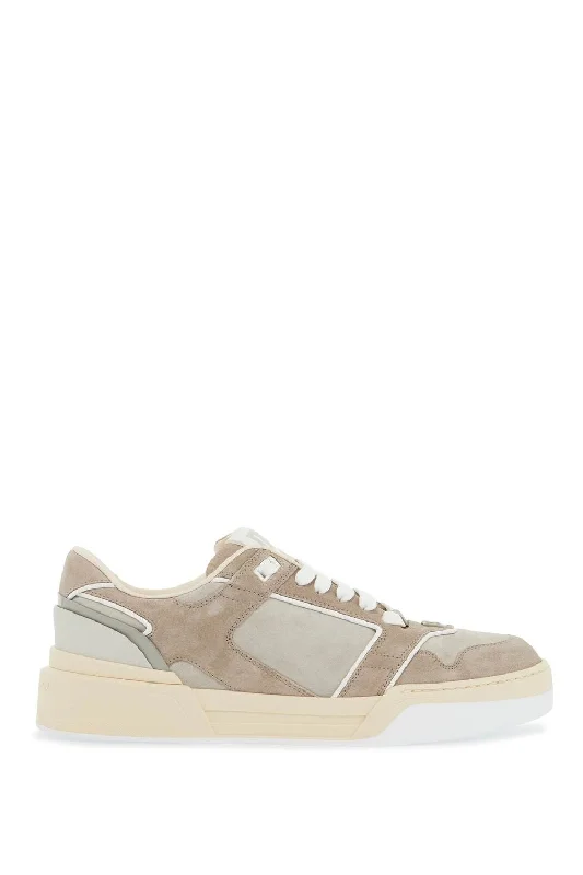 Shoes for chilly dawn jogs -DOLCE & GABBANA New Suede Rome Sneakers for Men