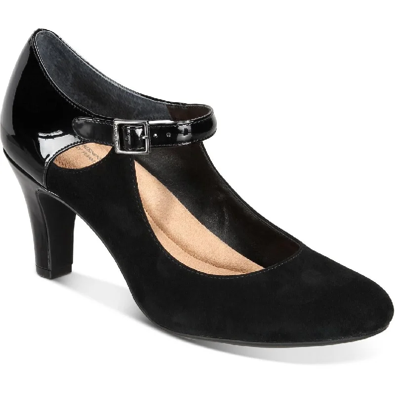 Soft high heels for gentle evenings-Giani Bernini Womens Velmahl Patent Trim Slip On Pumps