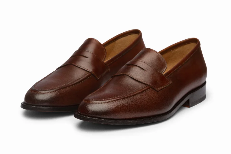 Soft loafers for relaxed evenings-Penny Loafer - Brown